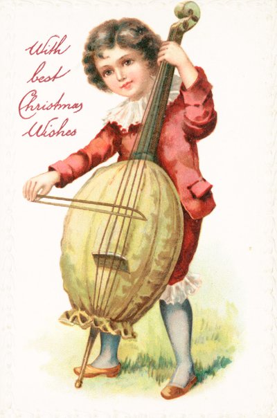 Carte de Noël britannique - English School
