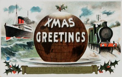 Carte de Noël britannique - English School