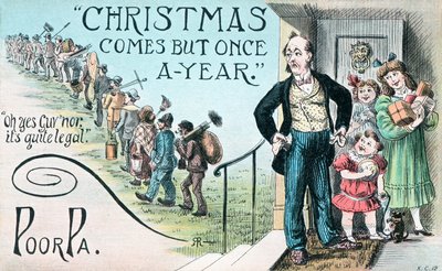 Carte de Noël britannique - English School