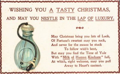 Carte de Noël britannique - English School