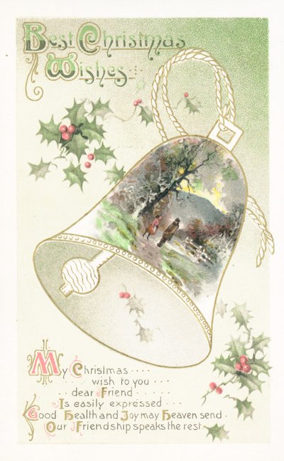 Carte de Noël britannique - English School