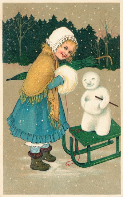 Carte de Noël britannique - English School