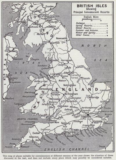 Îles britanniques, principales stations de convalescence - English School