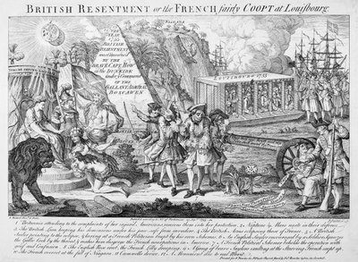 Ressentiment britannique ou, les Français bien attrapés à Louisbourg, publié le 25 septembre 1755 - English School