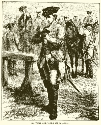 Soldats britanniques à Boston - English School