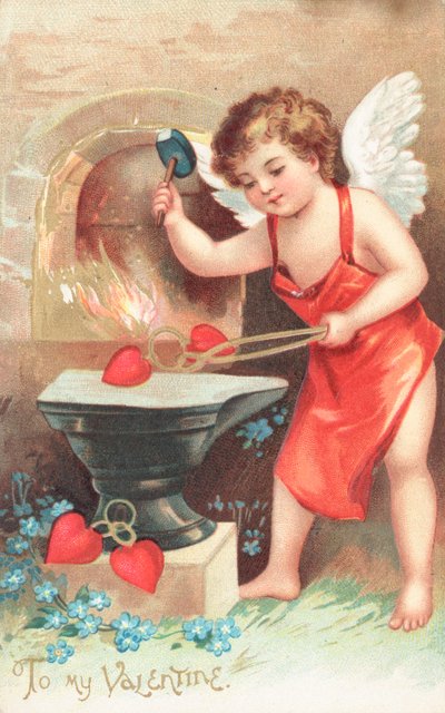 Carte de Saint-Valentin britannique - English School