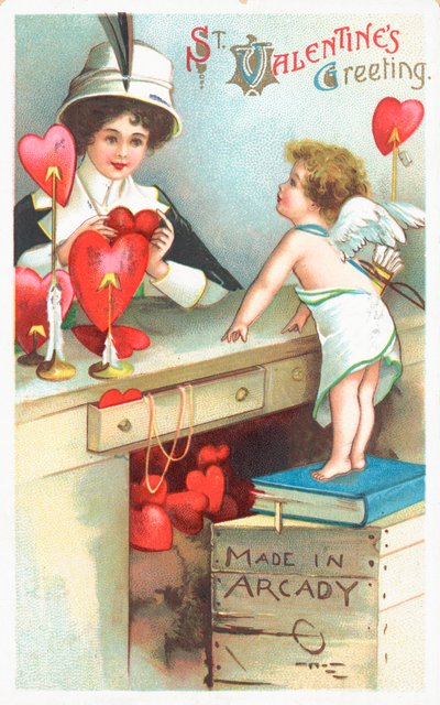 Carte de Saint-Valentin britannique - English School