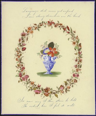 Carte de Saint-Valentin britannique - English School