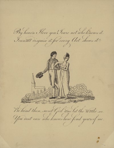 Carte de Saint-Valentin britannique avec une image d