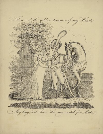 Carte de Saint-Valentin britannique avec une image d