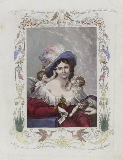 Carte de Saint-Valentin britannique avec une image d
