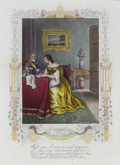 Carte de Saint-Valentin britannique avec une image d