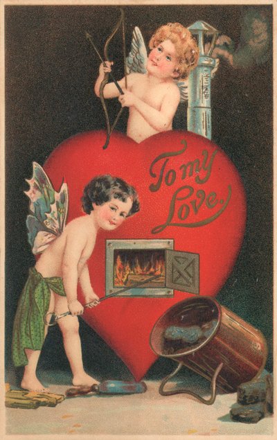 Carte de Saint-Valentin britannique - English School