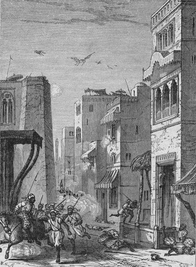 Les troupes britanniques entrant à Multan - English School