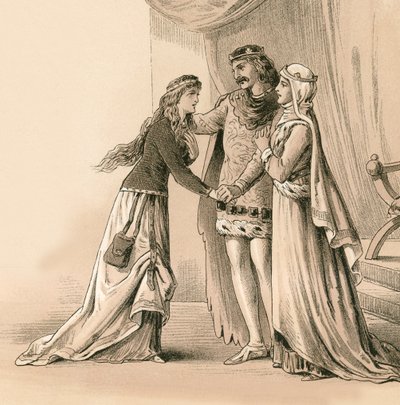 La femme et la fille de Bruce lui sont rendues après Bannockburn - English School