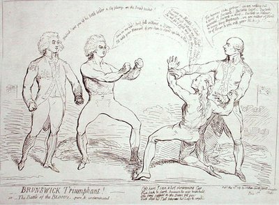 Brunswick Triumphant! publié par J. Aitken en 1789 - English School