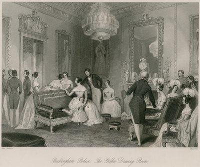 Buckingham Palace, le salon jaune - English School