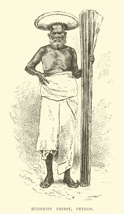 Prêtre bouddhiste, Ceylan - English School