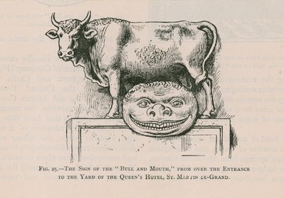Bull and Mouth, Queens Hotel, St Martin Le Grand - English School