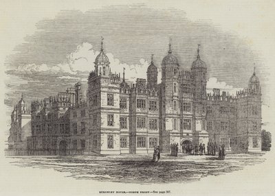 Burghley House, façade nord - English School