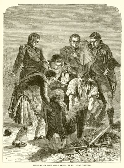 Enterrement de Sir John Moore après la bataille de Corunna - English School