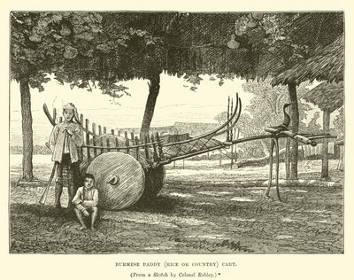 Chariot birman de riz ou de campagne - English School
