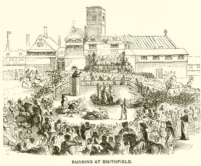Brûlage à Smithfield - English School