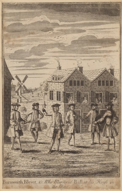 Burnworth, Blewit et autres, qui ont assassiné Ball chez lui dans la Monnaie - English School