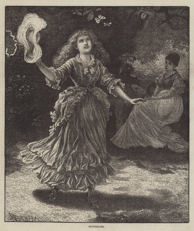 Papillons (gravure) - English School