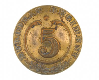 Bouton, autres grades, 5e Régiment Européen du Bengale, 1858-1860 - English School
