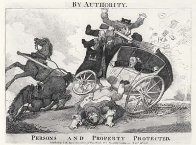 Par autorité. Personnes et biens protégés, pub. par S.W. Fores, 1785 - English School