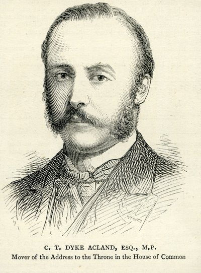 C. T. Dyke Acland Illustration de The Graphic 17 février 1883 - English School