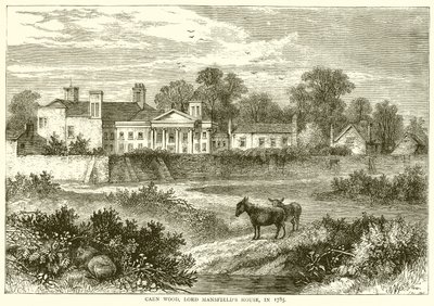 Caen Wood, maison de Lord Mansfield, en 1785 - English School