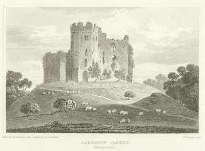 Château de Caerdiff, Glamorganshire - English School