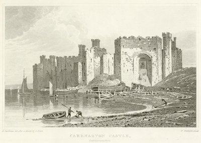 Château de Caernarvon, Caernarvonshire - English School