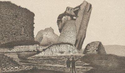 Château de Caerphilly, tour penchée - English School