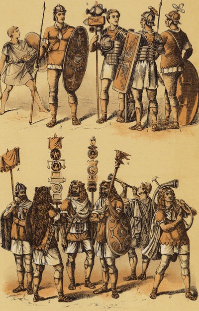 César, Guerre des Gaules : Soldats romains - English School
