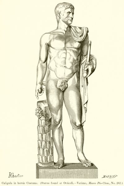 Caligula en costume héroïque - English School