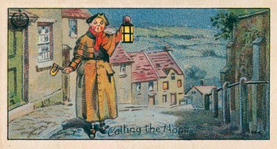 Appeler les heures, Le veilleur (chromolitho) - English School