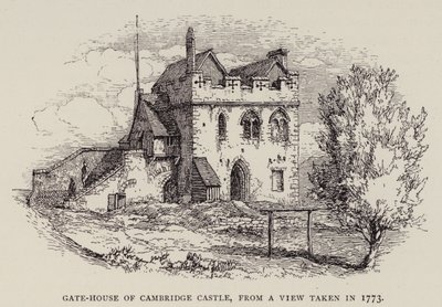 Cambridge : Porte du château de Cambridge, d