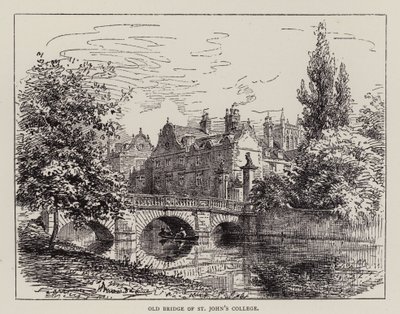 Cambridge : Vieux pont du St John
