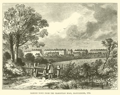 Camden Town depuis Hampstead Road, Marylebone - English School