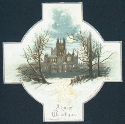 Cathédrale de Canterbury, Carte de Noël - English School