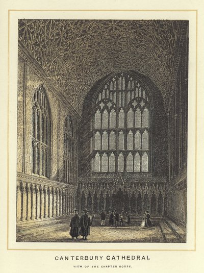 Cathédrale de Canterbury, vue de la salle capitulaire - English School