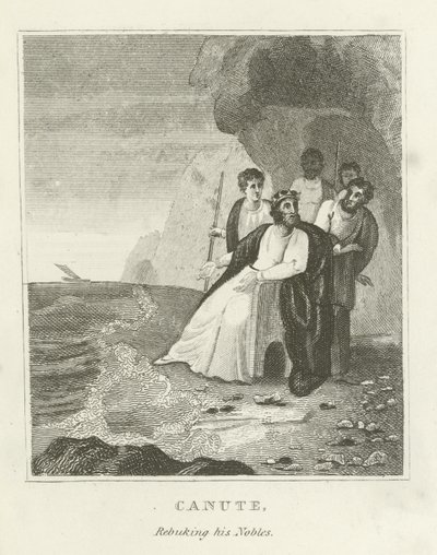 Canut réprimandant ses nobles - English School
