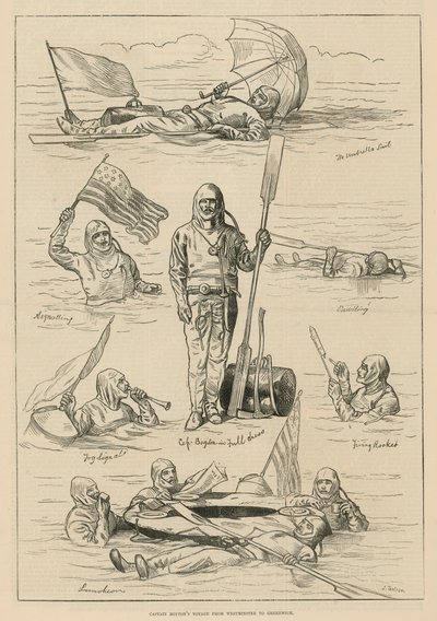 Le voyage du capitaine Boyton de Westminster à Greenwich - English School