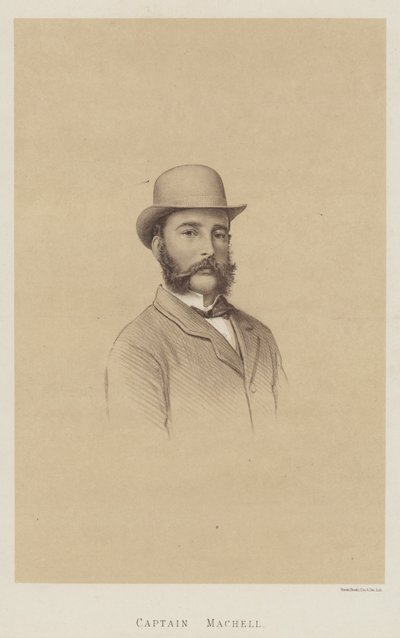 Capitaine Machell, "Jem" (lithographie) - English School