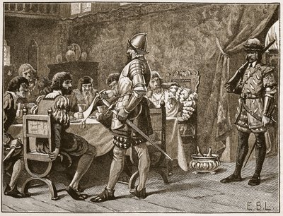 Capture des FitzGerald, illustration de Cassells Illustrated History of England - English School