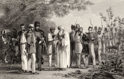 Capture du roi de Delhi par le capitaine Hodson, de 