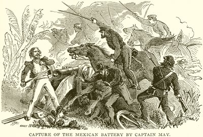 Capture de la batterie mexicaine par le capitaine May - English School